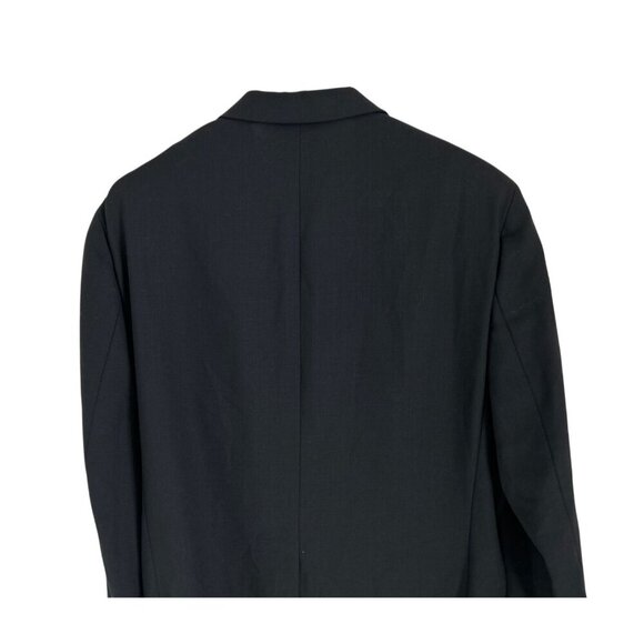 Paul Stuart Mens Classic Black Wool Suit Jacket 2 Button Notch Lapel Blazer Size - Picture 5 of 9